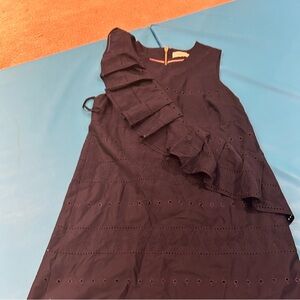 Ted baker ruffle navy color size 2 in ted baker chart